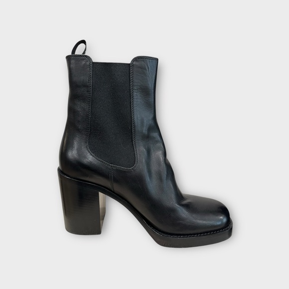 Prada Black Leather Chelsea Boots NWOB - Picture 15 of 15